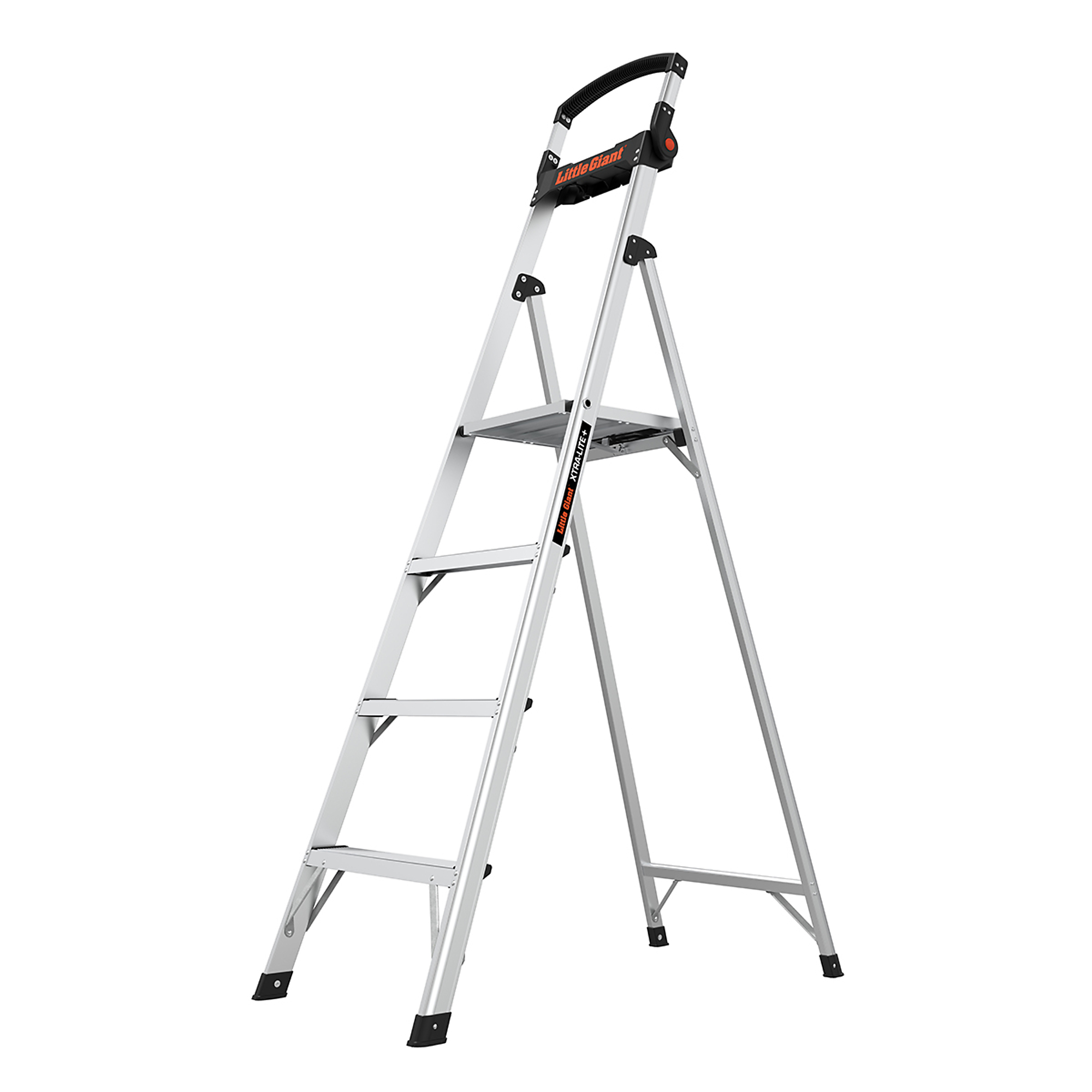 Little Giant Xtra-Lite Plus Stepladder - 6ft., Aluminum, 375-Lb. Capacity, Type IAA, Flip-Up Handrail, Model# 15260-095